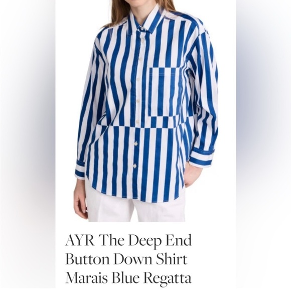 AYR The Deep End Button Down Shirt size Small - Picture 3 of 9